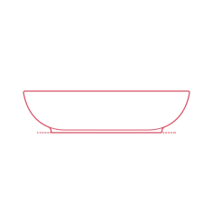 Objects Bowls Ikea Backig Deep Plate 7.75 Inch Contour Svg Vector, Free Vectors File